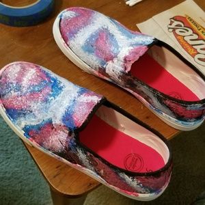 Galaxy styled shoes/slip ons